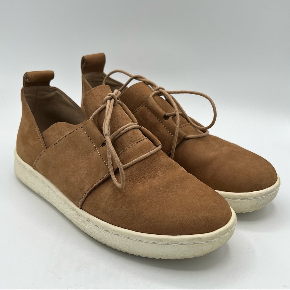 EILEEN FISHER Women's Kipling Brown Wheat Nubuck Lace Up Sneakers Sz 5.5 $198